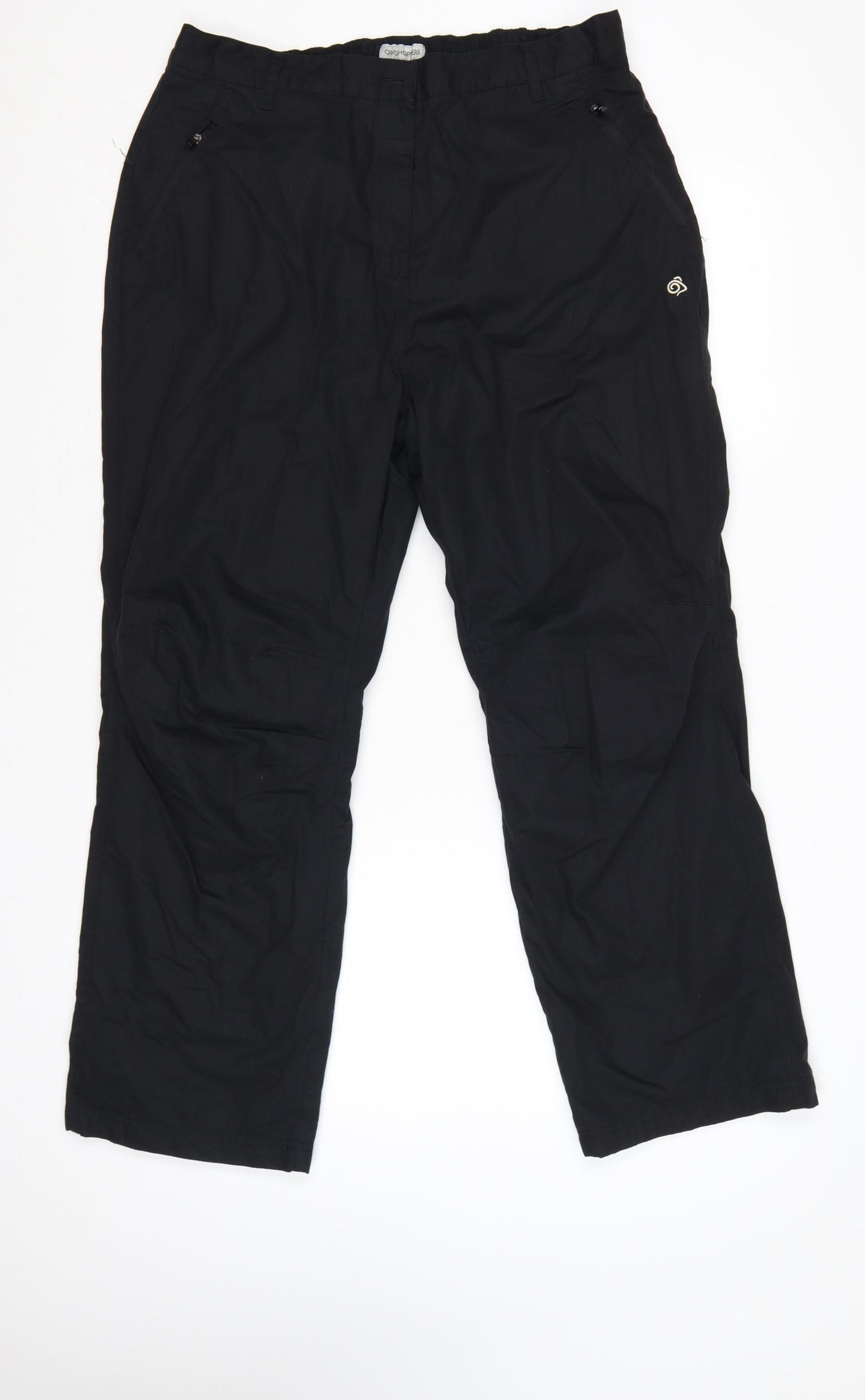 Craghoppers Women’s Black UK 16 Slim Walking Trousers Elastic Waist