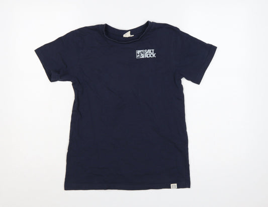Saltrock Boys Blue 13 Years Basic Logo Cotton T-Shirt