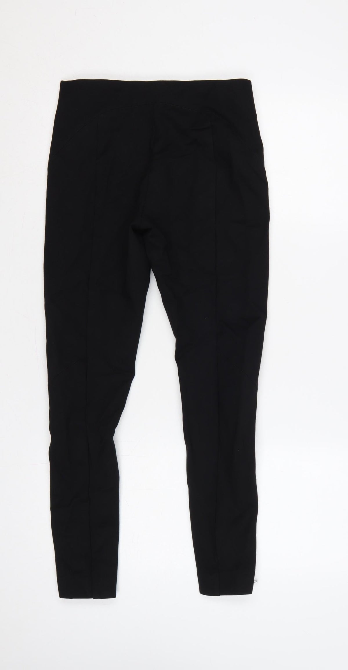H&M Women’s Black UK 8 High Rise Zip Pocket Stretch Leggings