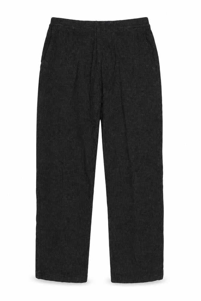 Marks & Spencer Women Grey UK 8 Tapered Herringbone Trousers