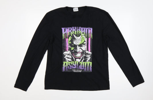 Primark Batman Joker Graphic Black Long Sleeve T-Shirt XS