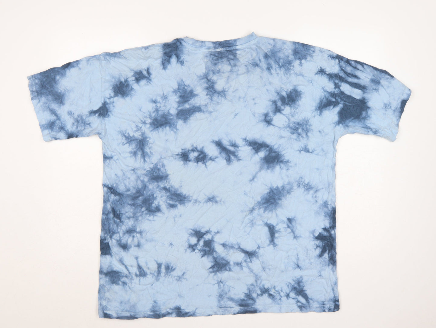 ASOS DESIGN Women Blue UK 10 Basic Tie Dye Cotton T-Shirt
