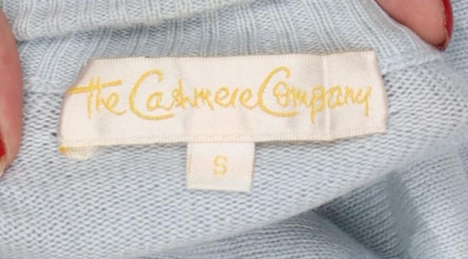The Cashmere Company Women Blue S Silk Cashmere Roll Neck Jumper