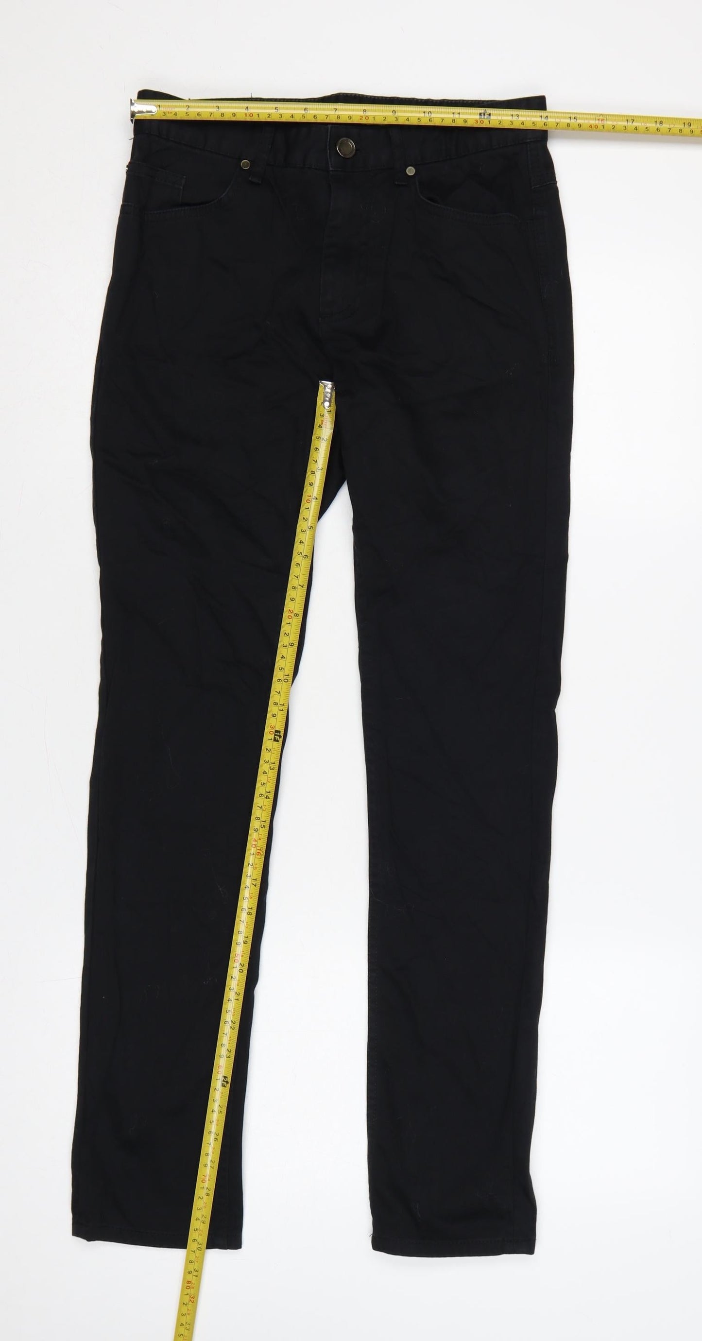 Zara Women’s Black UK 8 Slim Straight Stretch Jeans