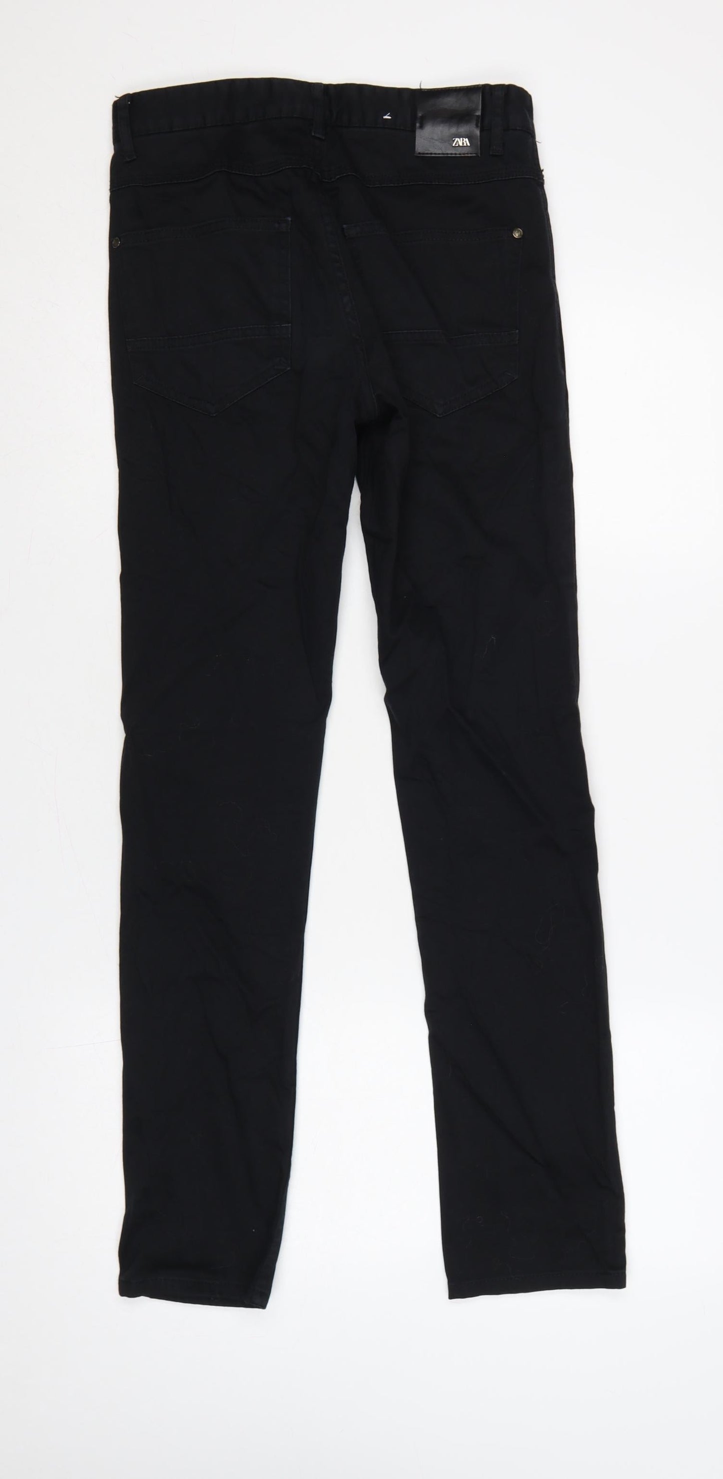Zara Women’s Black UK 8 Slim Straight Stretch Jeans