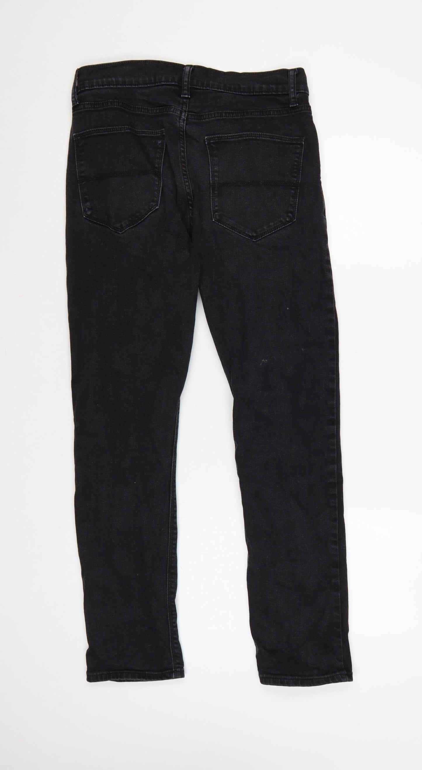 Marks & Spencer Men’s Black Slim Straight Jeans W30 L31 Stretch