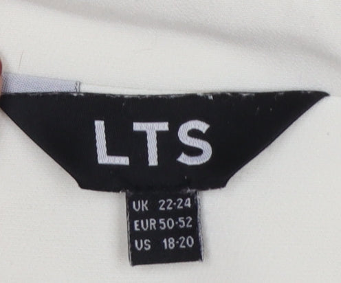 Brand and care label for LTS Women’s Ivory, size UK 22, Tall Single-Breasted Tailored Blazer