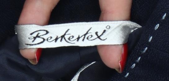 Berketex Women Blue UK 18 Straight Pencil Knee Length Lined Skirt