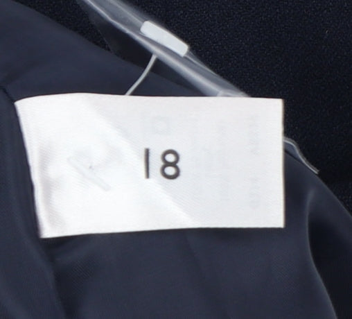 Berketex Women Blue UK 18 Straight Pencil Knee Length Lined Skirt