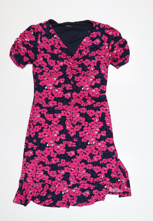 Roman Women Multicoloured Floral Fit & Flare Midi Dress Size 10