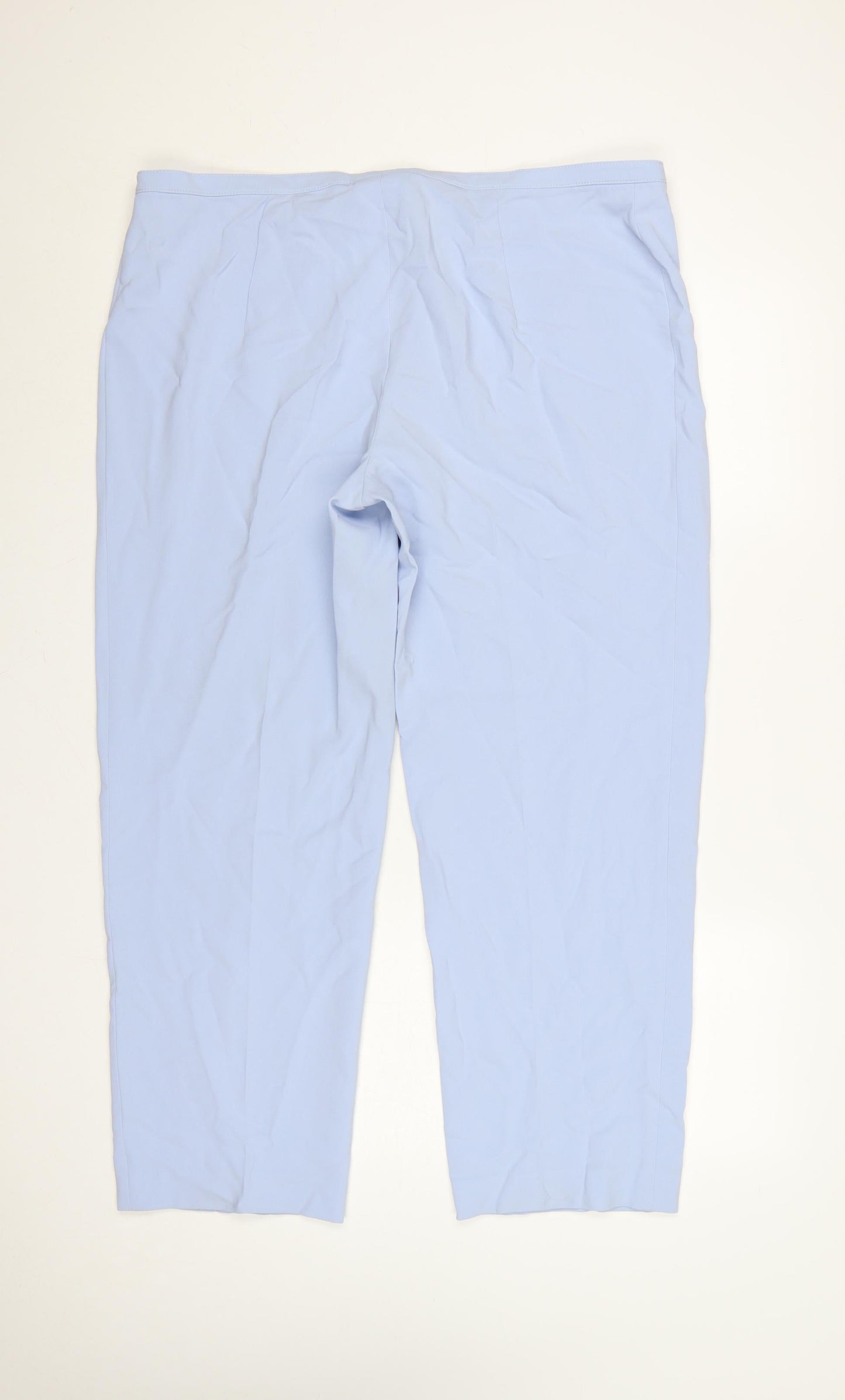 Basler Women Blue UK 20 Straight Leg Tailored Dress Trousers