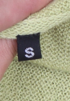 Spirit of the Andes Women Green Alpaca Roll Neck Tunic Jumper S