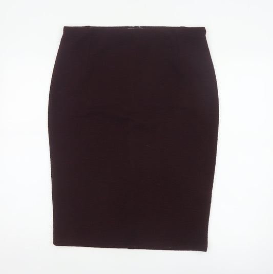 Principles Women Brown Size 14 Stretch Pencil Knee Length Skirt