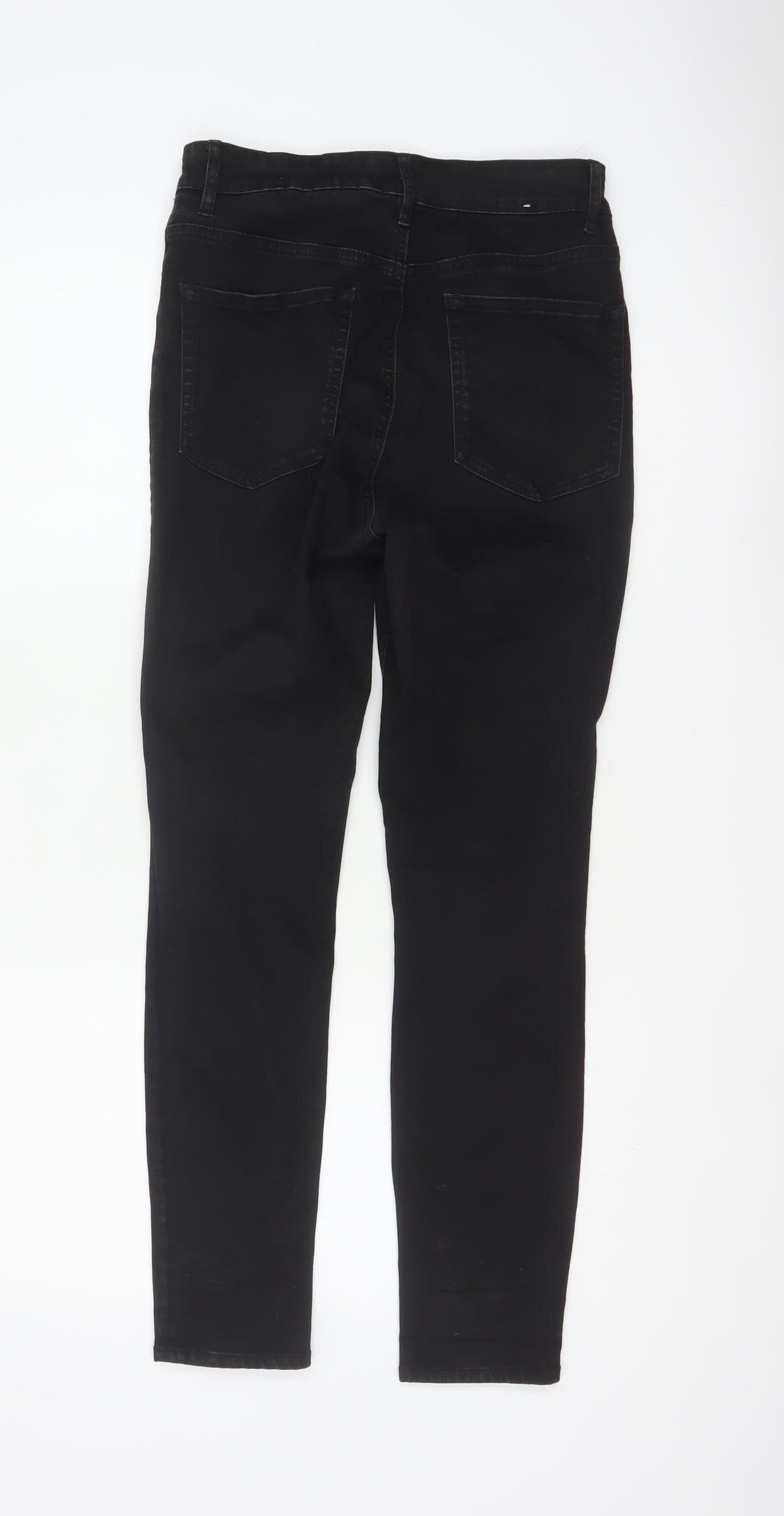 H&M Women’s Black UK 12 High Rise Skinny Stretch Jeans