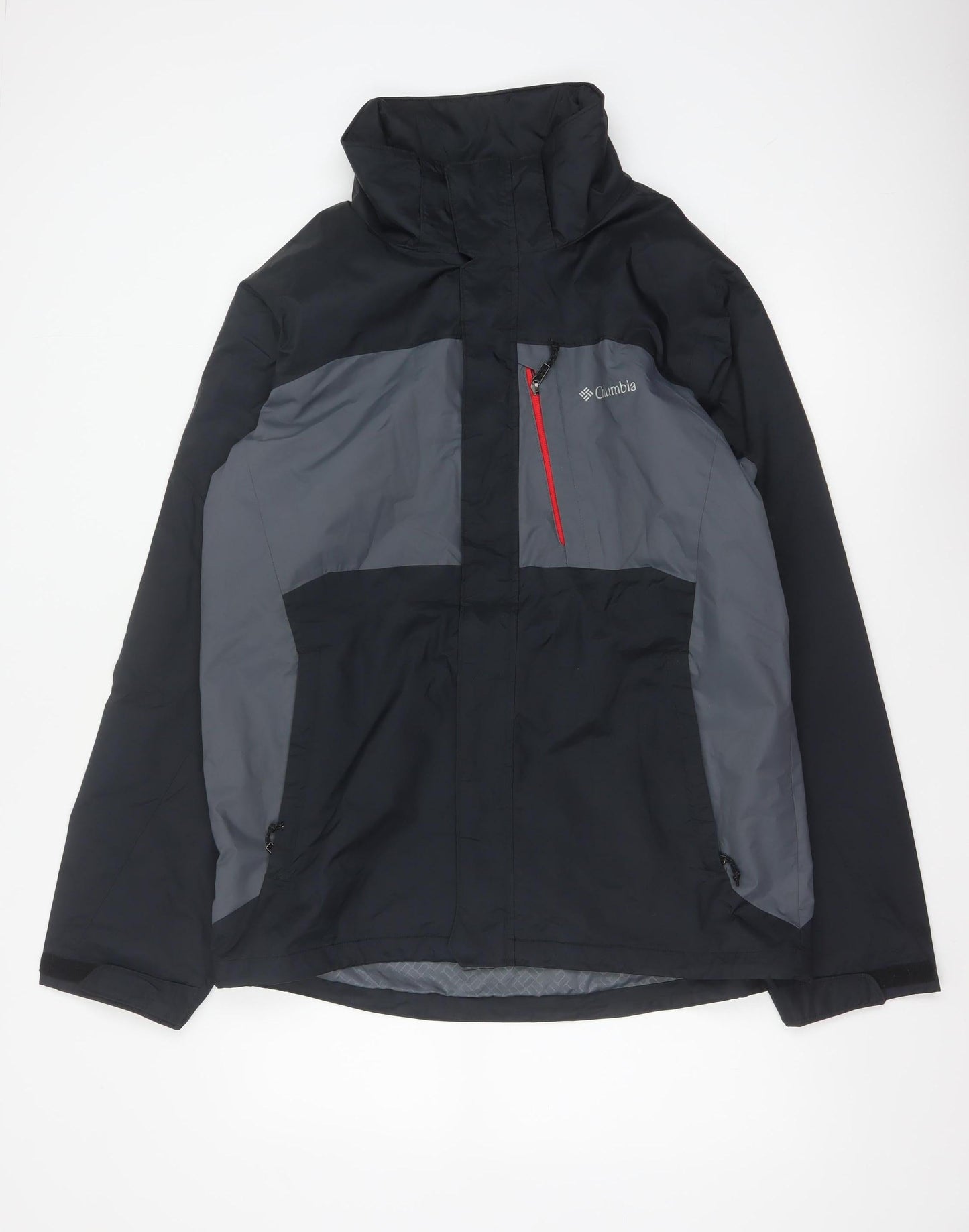 Columbia Men’s Black Grey M Interchange 3-in-1 Hooded Ski Jacket