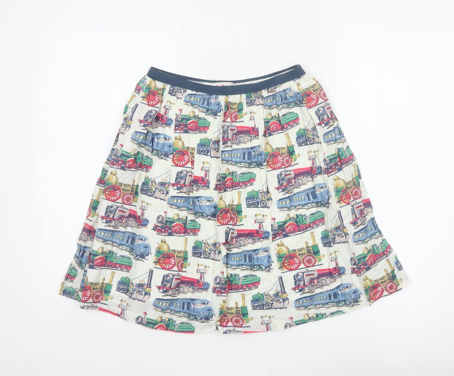 Cath Kidston Women Multicoloured XS Train Print Flare Skirt