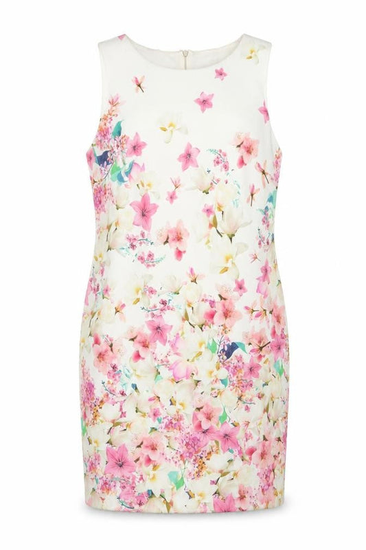 Wallis Women’s Multicoloured Floral Sheath Dress UK 14 Sleeveless
