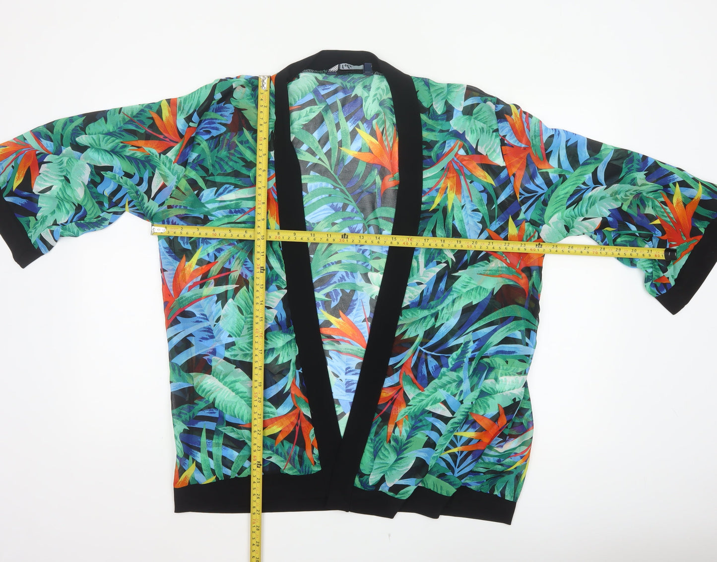 Isle Women’s Multicoloured Size 14 Tropical Floral Swim Cover Up