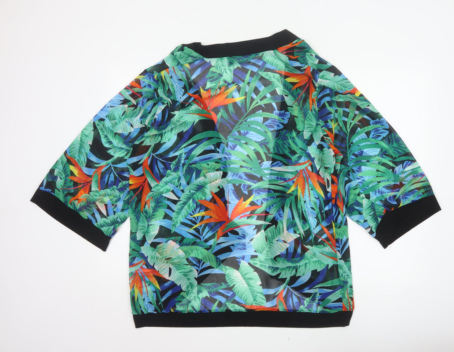 Isle Women’s Multicoloured Size 14 Tropical Floral Swim Cover Up