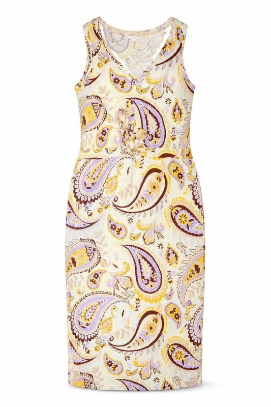 Next Women Multicoloured UK 10 Paisley Cotton Sleeveless Sheath Dress