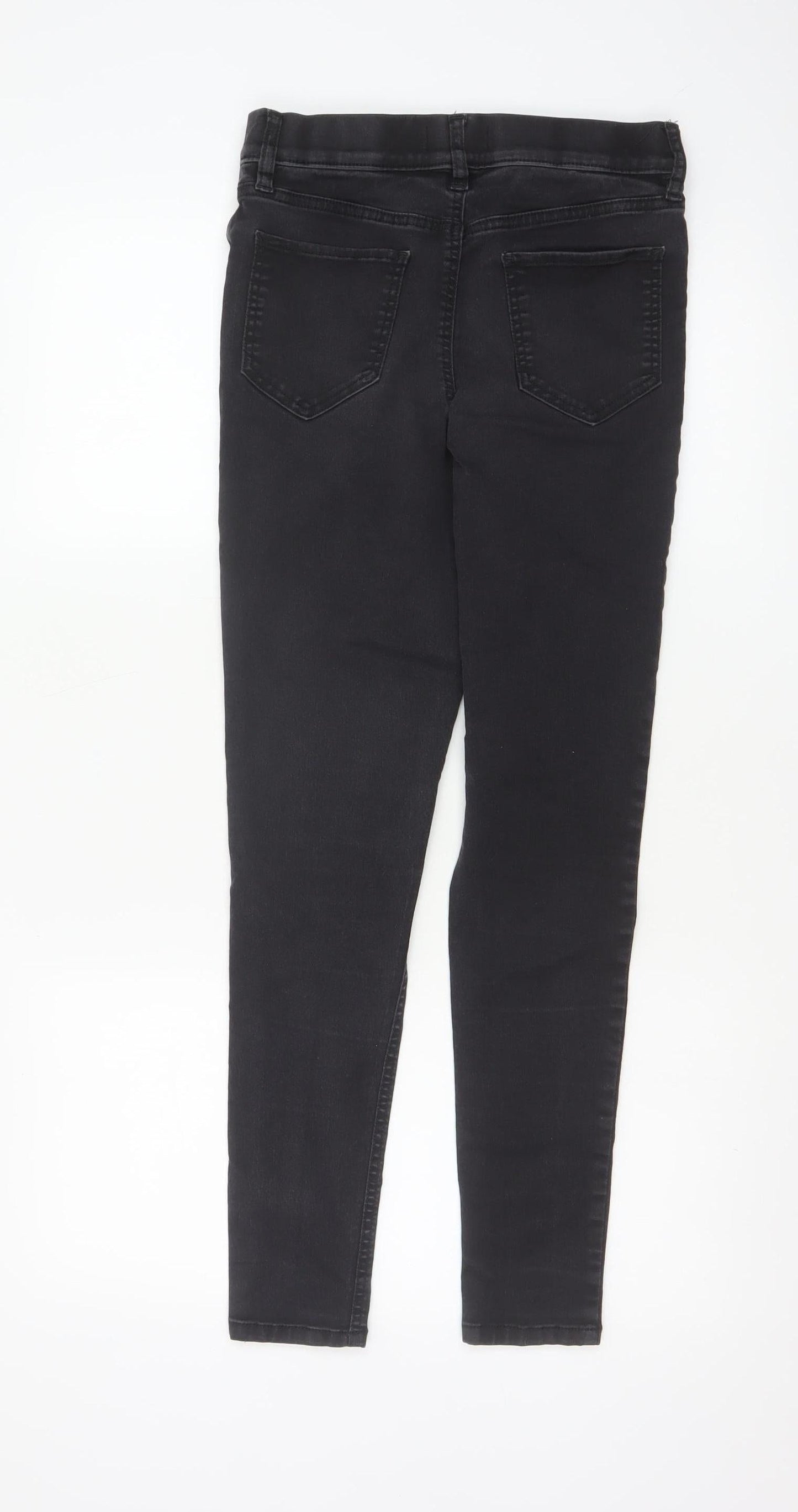 F&F Women’s Black Skinny Stretch Jeans UK 12 Regular 5 Pocket