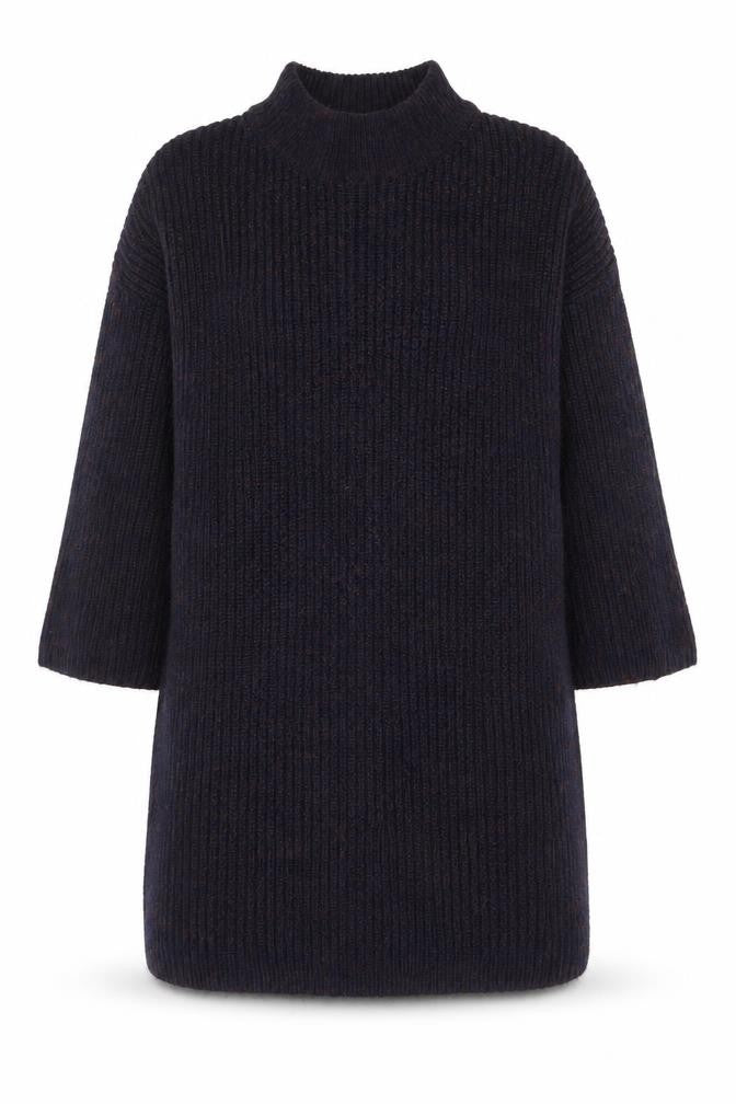 Next Women’s Navy Blue UK 22 V-Neck Long Sleeve Knit Jumper