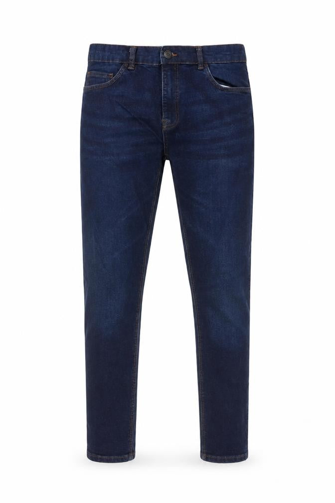 Front view of Easy Denim Men's Blue W34 L30 Super Skinny Stretch Jeans