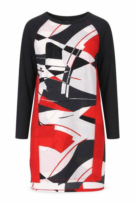 Next Women’s Multicoloured UK 8 Geometric Long Sleeve Shift Dress