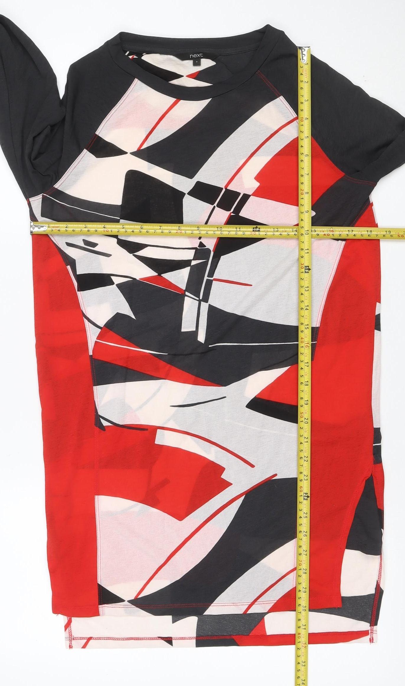 Next Women’s Multicoloured UK 8 Geometric Long Sleeve Shift Dress
