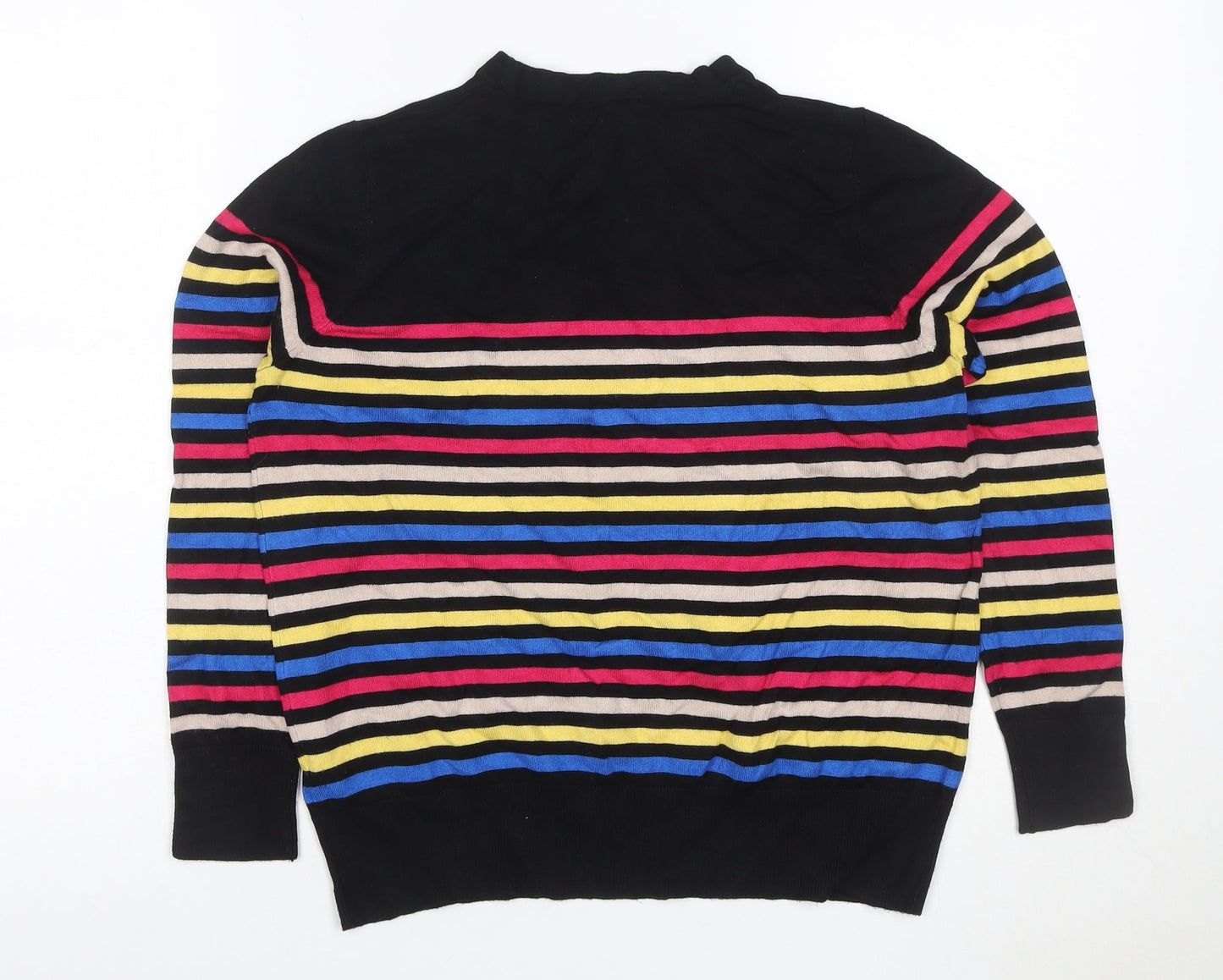 M&Co Petite Women’s Multicoloured Striped Knit Jumper UK 14