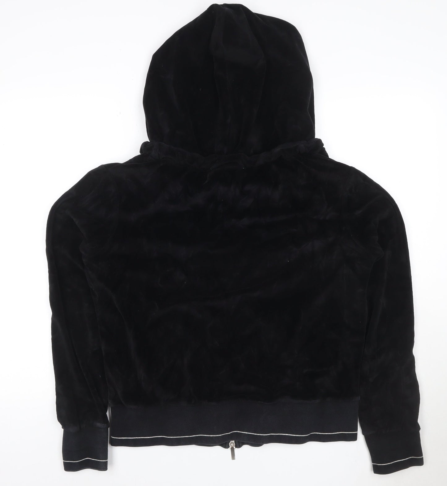 Alviero Martini 1A Classe Women’s Black XL Velour Full Zip Hoodie
