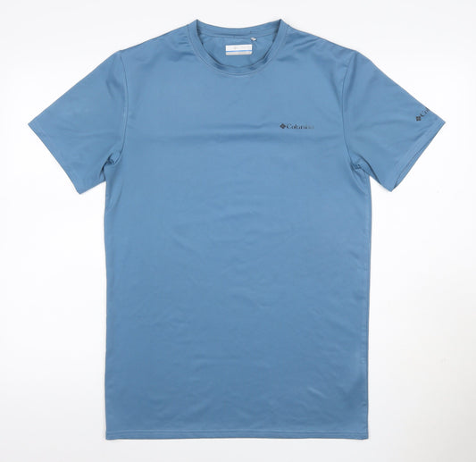 Columbia Men’s Blue S Logo Performance Crew Neck T-Shirt