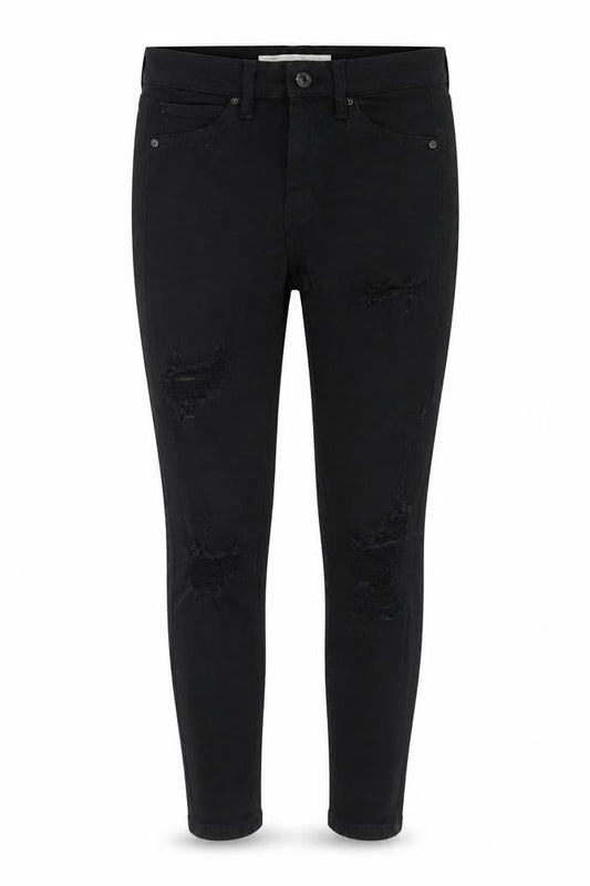 Topshop Jamie Women’s Black UK 6 Petite High Rise Distressed Skinny Jeans