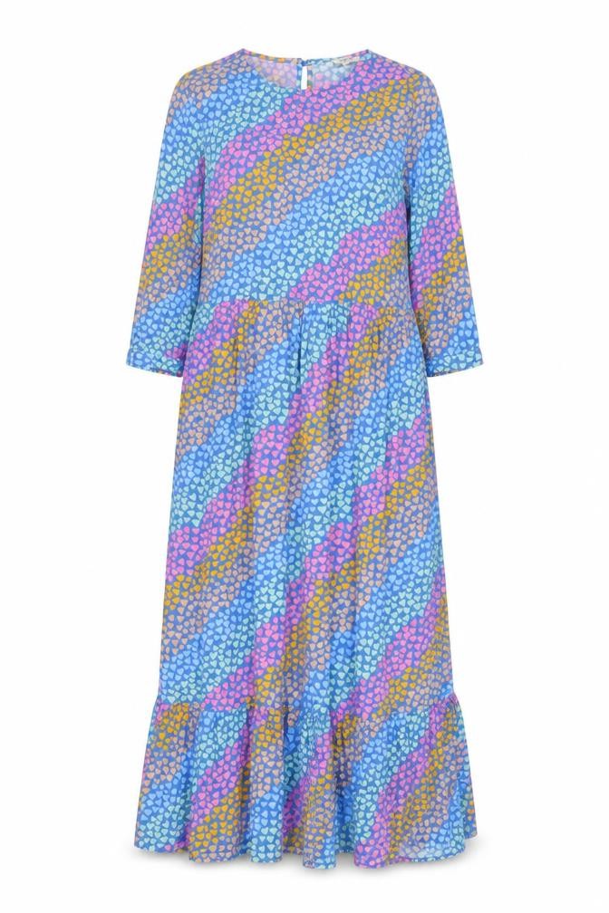Sugarhill Brighton Women’s Multicoloured Heart Maxi Dress UK 12