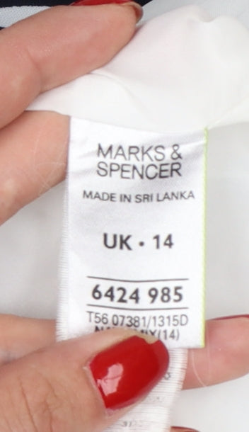 Marks and Spencer Women Multicoloured UK 14 Floral Sheath Dress