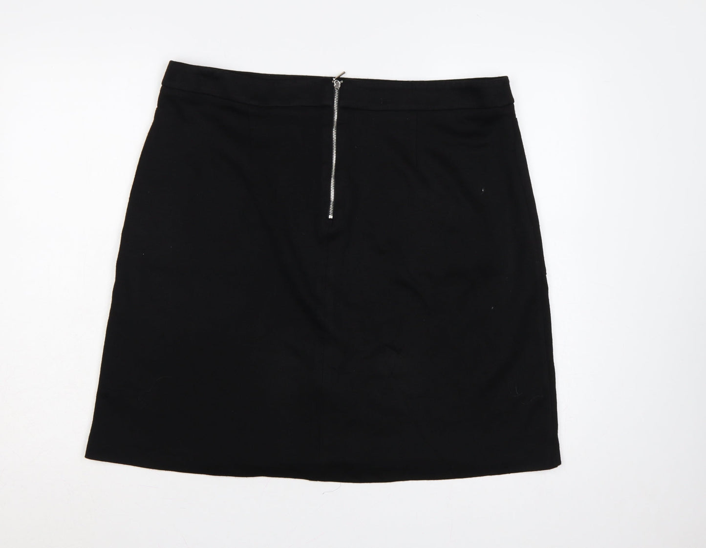 Roman Women Black Size 20 Knee Length Pencil Skirt Pockets Zip