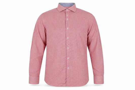 Mauro Puccini Men’s Pink Geometric Print Button-Down Shirt M