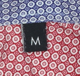 Mauro Puccini Men’s Pink Geometric Print Button-Down Shirt M