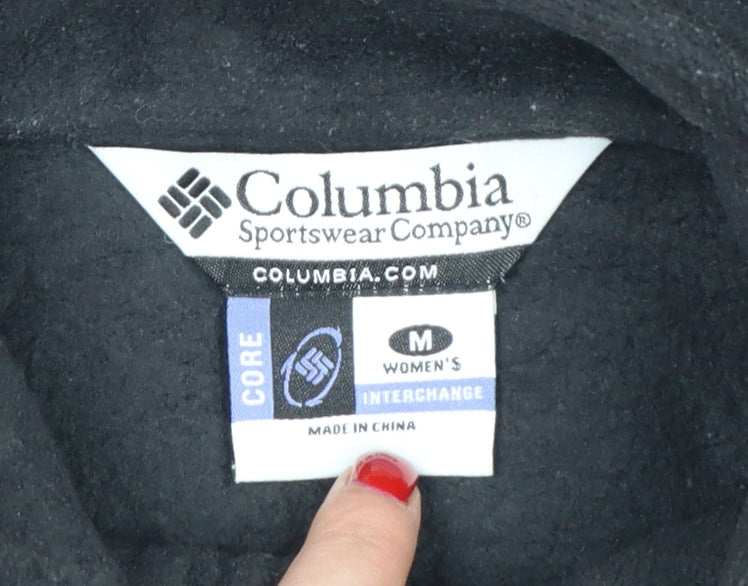 Columbia Women’s Black M Fleece Interchange Bodywarmer Zip Waistcoat