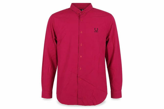 Fred Perry x Raf Simons Men's Pink L Button-Down Cotton Shirt