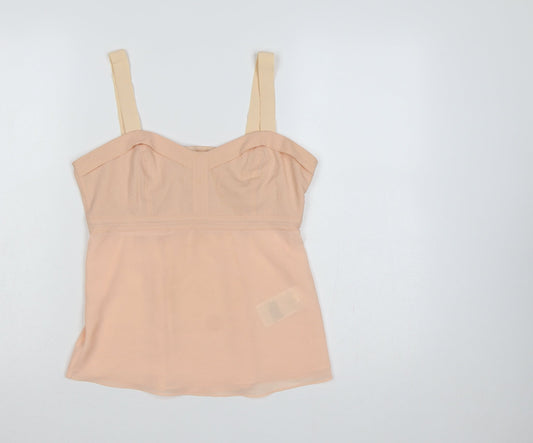 Gap Women Pink XS Sheer Chiffon Sweetheart Camisole Tank Top