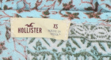 Hollister Women Multicoloured XS Bohemian Lace Trim Viscose Camisole Top