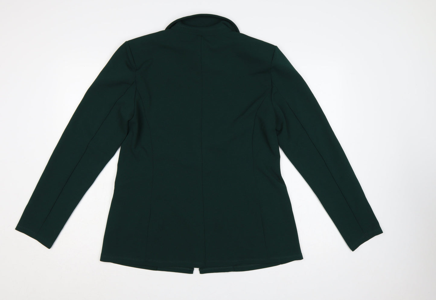 Y.A.S Women Green M Tailored Stretch One Button Blazer Jacket