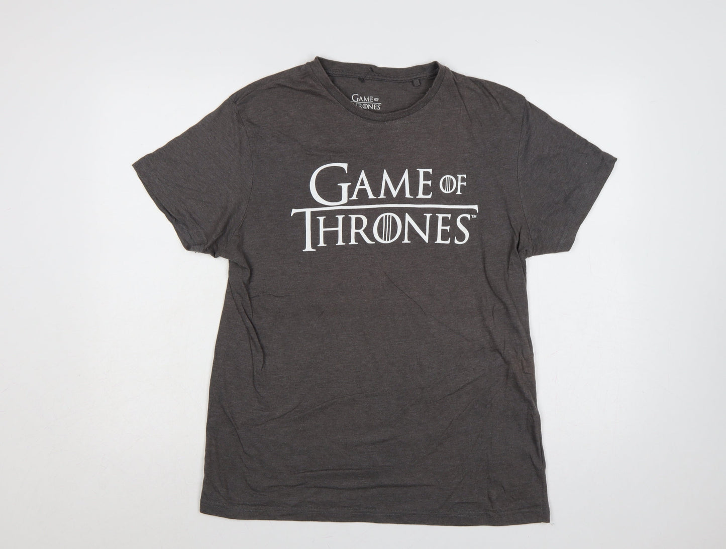 Cedar Wood State Men’s Grey L Game of Thrones Logo Graphic T-Shirt
