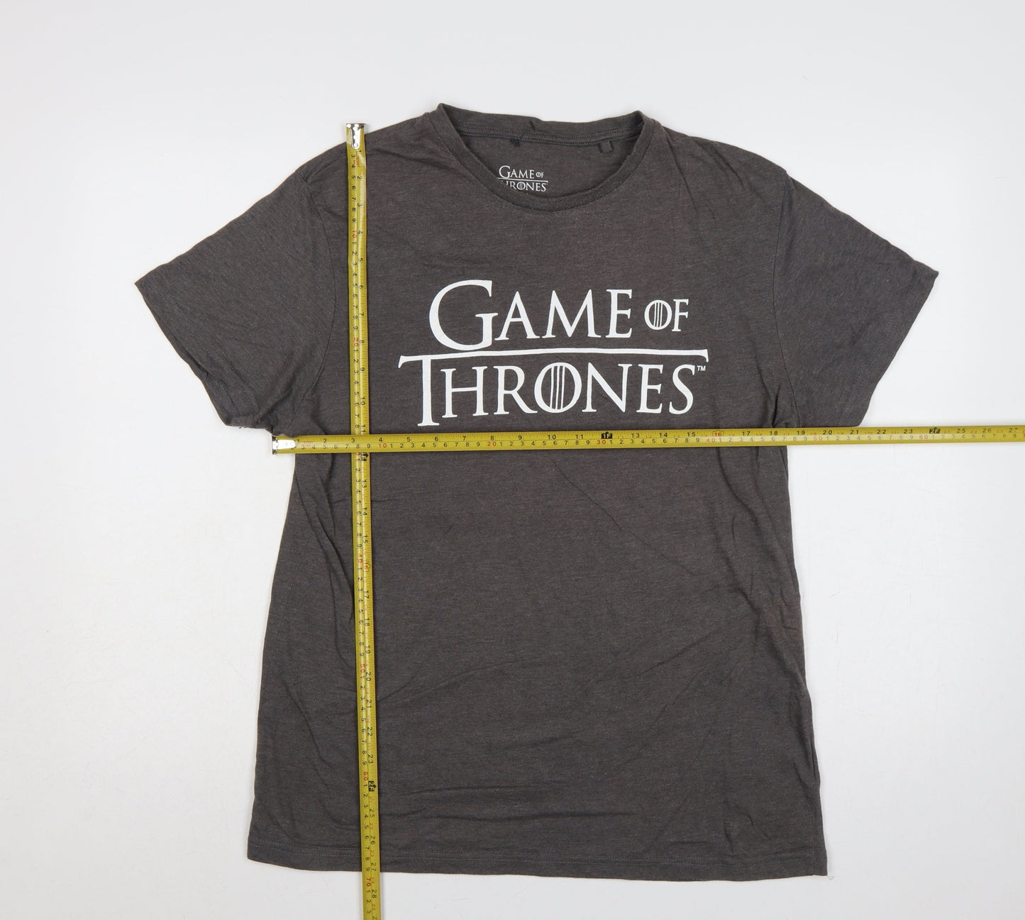 Cedar Wood State Men’s Grey L Game of Thrones Logo Graphic T-Shirt