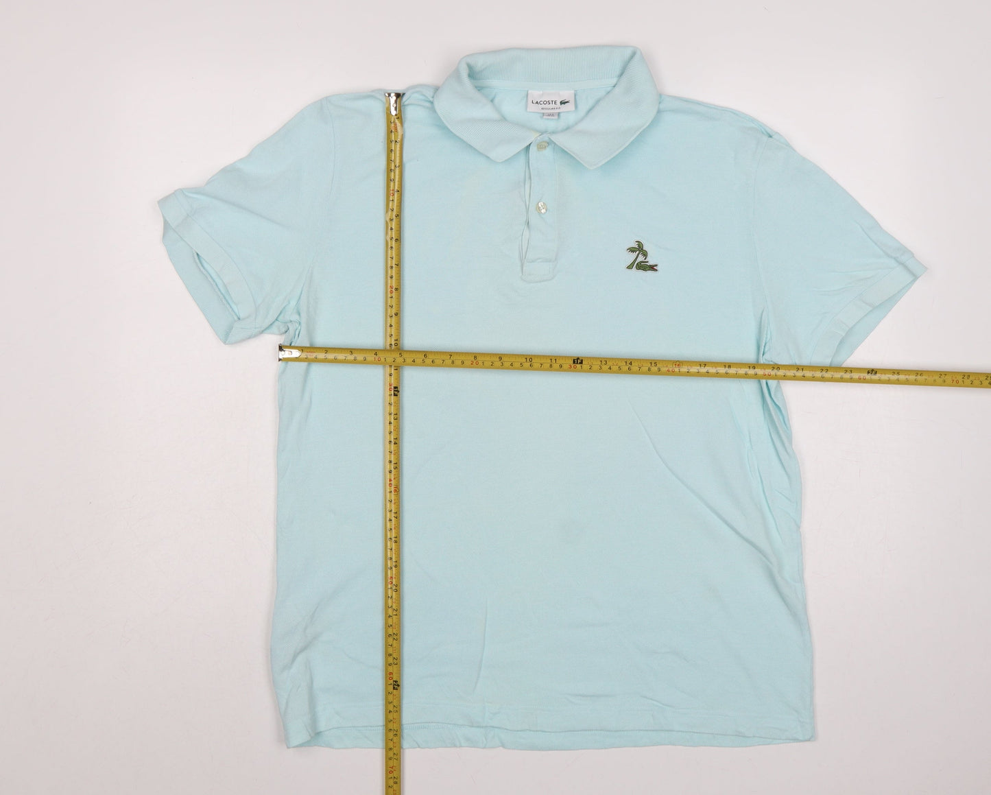 Lacoste Men’s Blue XL Regular Fit Cotton Logo Polo Shirt