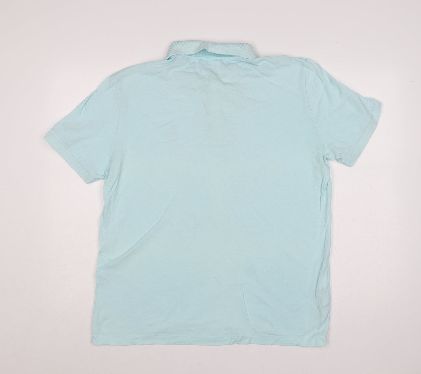 Lacoste Men’s Blue XL Regular Fit Cotton Logo Polo Shirt
