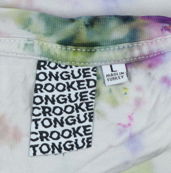 Crooked Tongues Men's Multicoloured L Phantom Spirits Graphic Long Sleeve T-Shirt