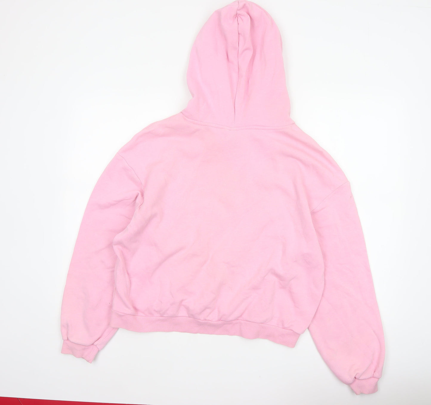 Divided H&M Women’s Pink L State Island NYC Graphic Pullover Hoodie