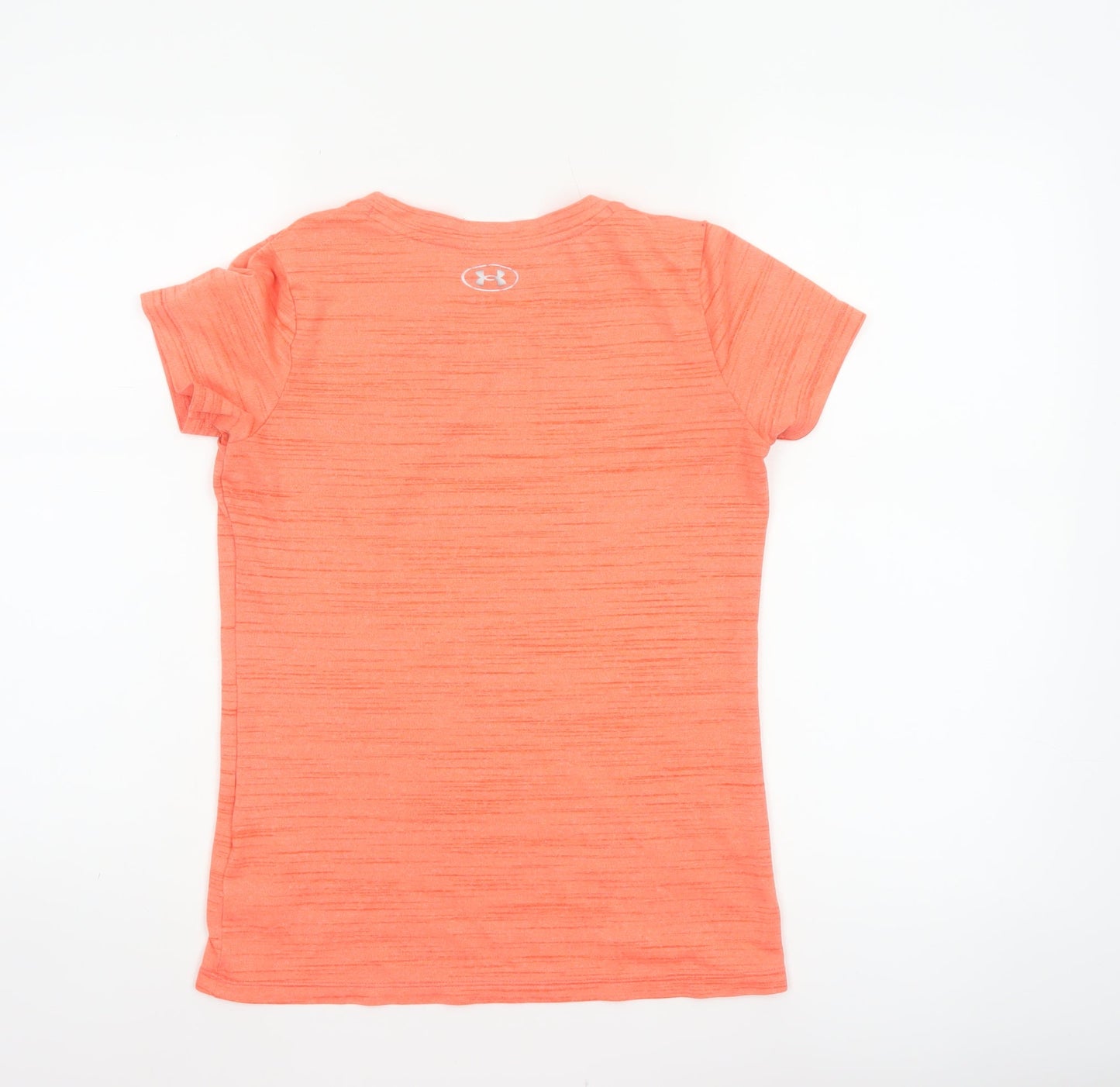Under Armour Women Orange XS Basic Loose Gym Training T-Shirt